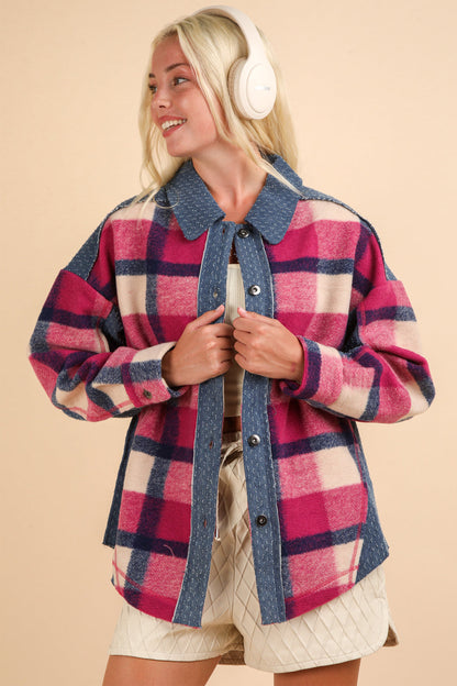Jackson Denim And Plaid Shacket