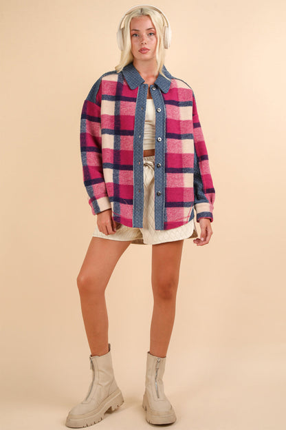 Jackson Denim And Plaid Shacket