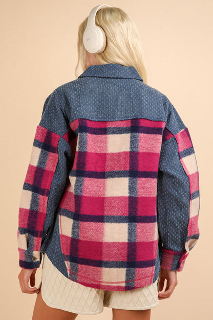Jackson Denim And Plaid Shacket