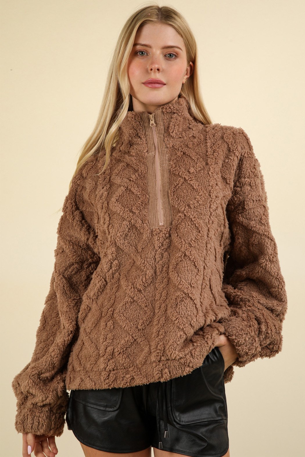 Lizzy Plush Quarter Zip