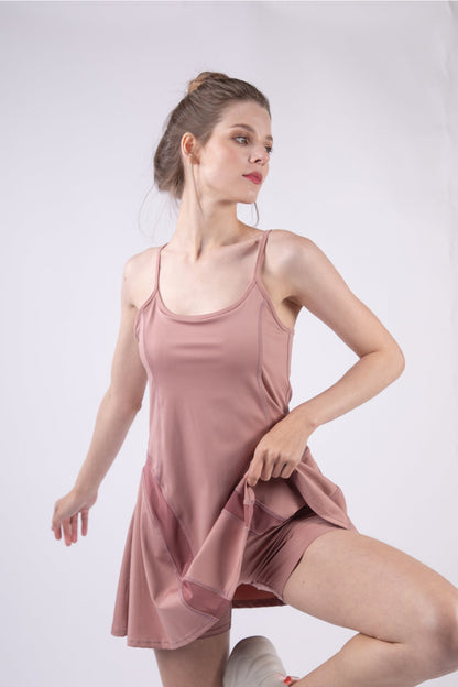 Mesh Detail Exercise Dress