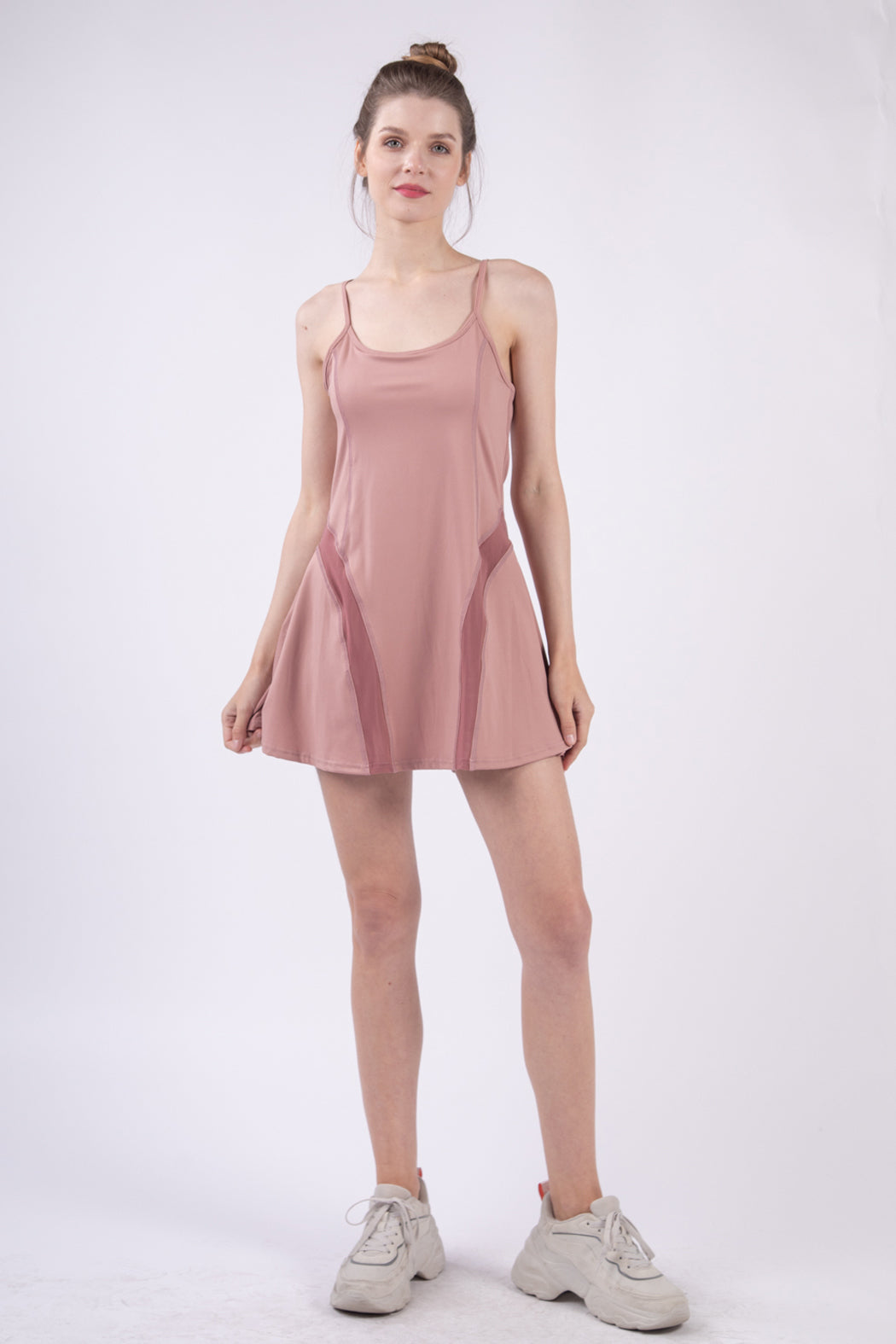 Mesh Detail Exercise Dress