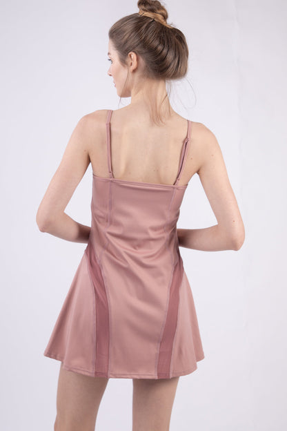 Mesh Detail Exercise Dress