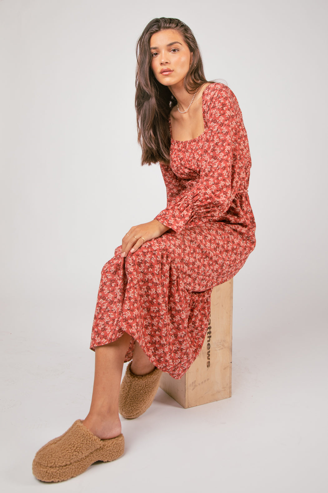 Ruby Floral Midi Dress