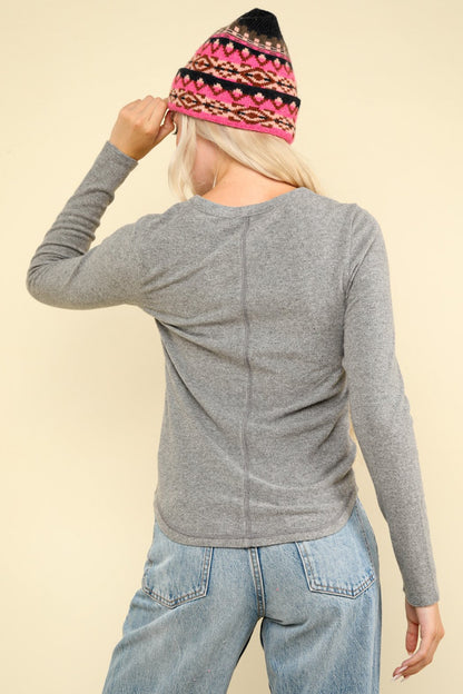 Softy Ribbed Henley