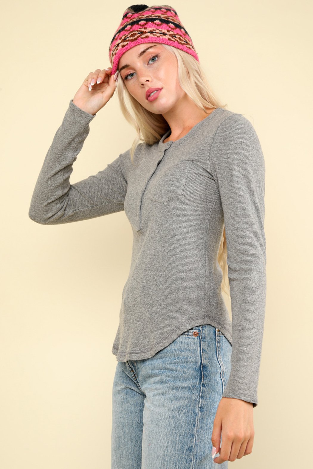Softy Ribbed Henley