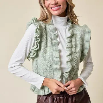 Sage Elliana's Ruffled Vest