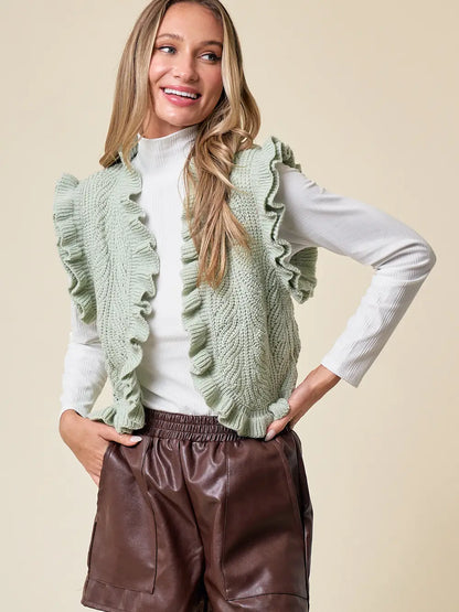 Sage Elliana's Ruffled Vest