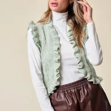 Sage Elliana's Ruffled Vest