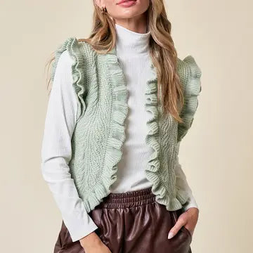 Sage Elliana's Ruffled Vest