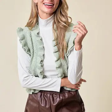 Sage Elliana's Ruffled Vest