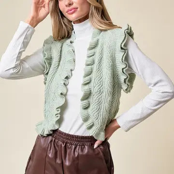 Sage Elliana's Ruffled Vest