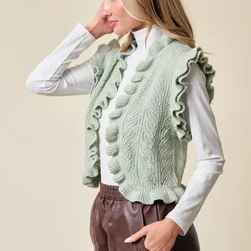 Sage Elliana's Ruffled Vest