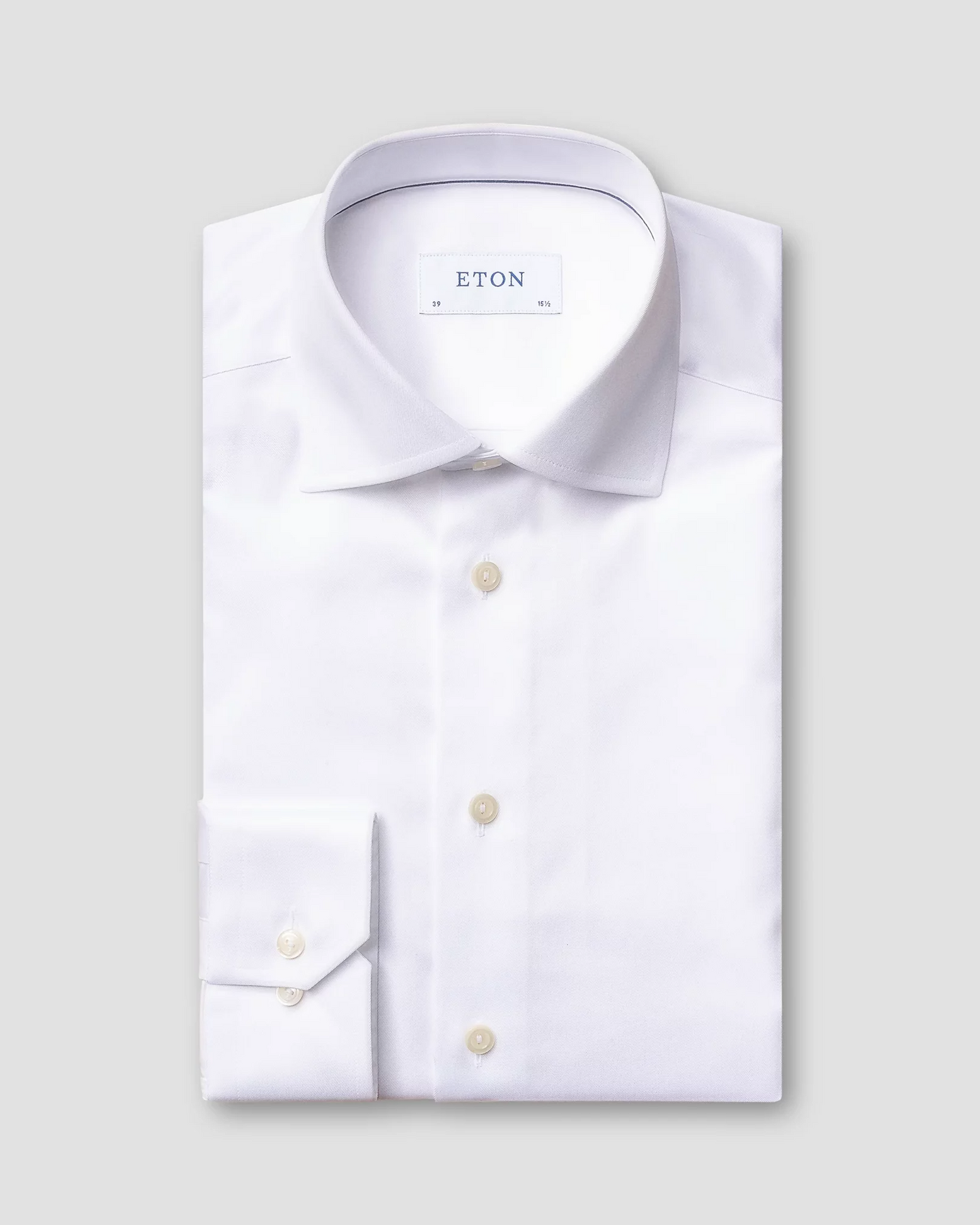 Eton Mens Business Solid White Slim Shirt