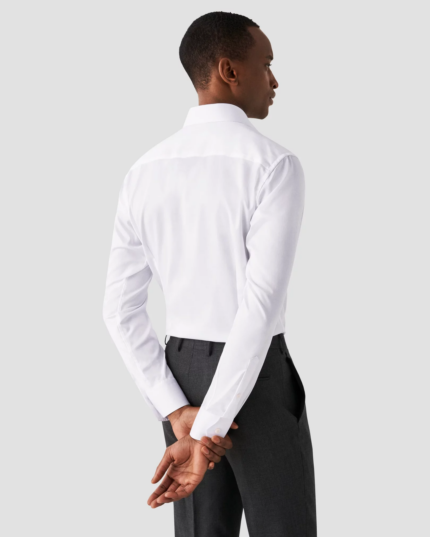 Eton Mens Business Solid White Slim Shirt