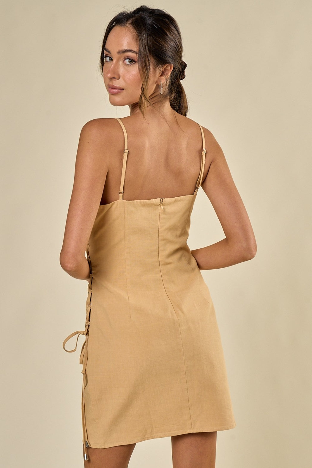 Wrap Front Mini Dress