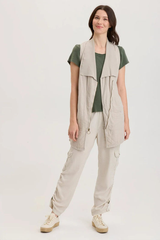 Sand Quilted Vest