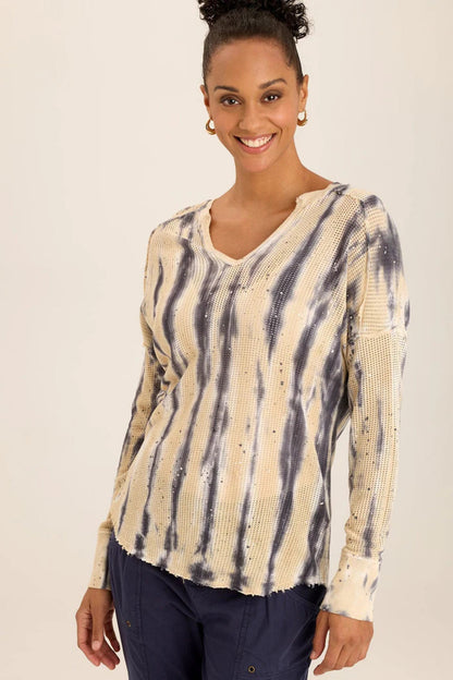 Splatter Wash Mesh Top