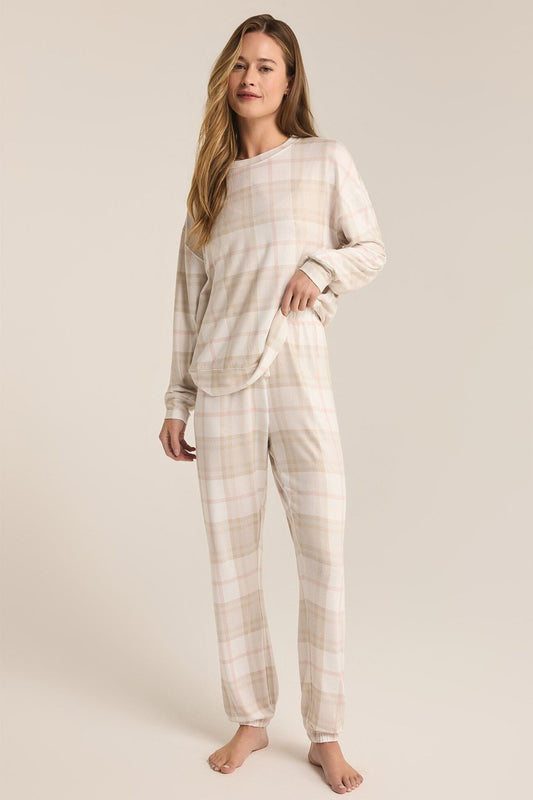 Cozy Plaid Pj Set