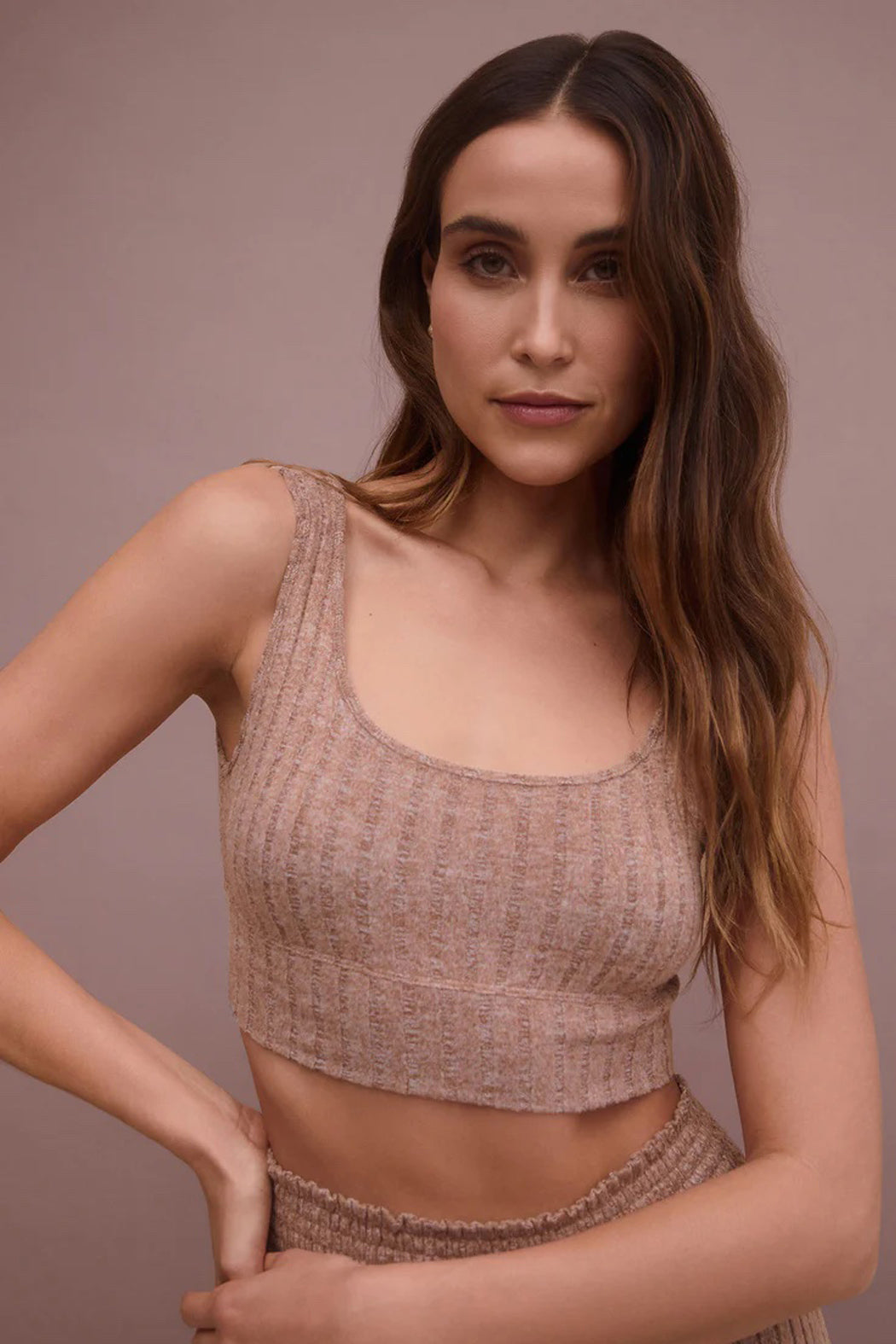 Zoe Rib Tank Bra